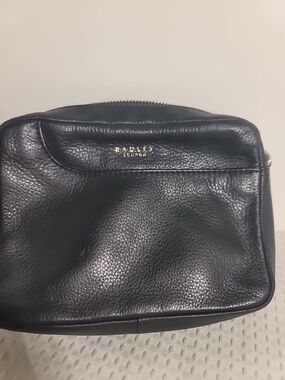 Radley London Black Pebbled Leather Crossbody Bag
